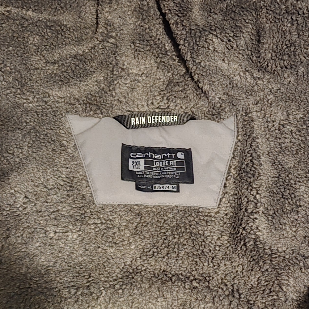 Carhartt Men's Charcoal Puffer Jacket - Picture 3 of 7